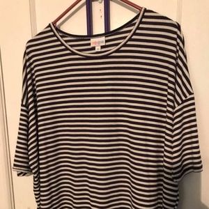 LulaRoe Navy Stripe Irma